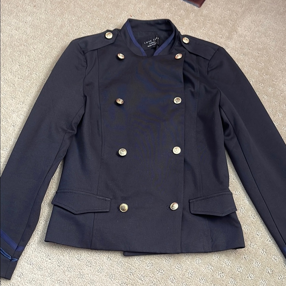 Black Double-Breasted Jacket